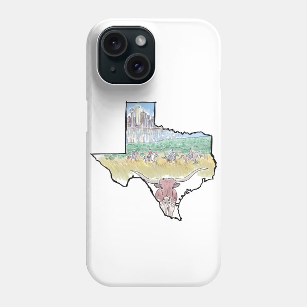 Texas Phone Case by TwoBroads