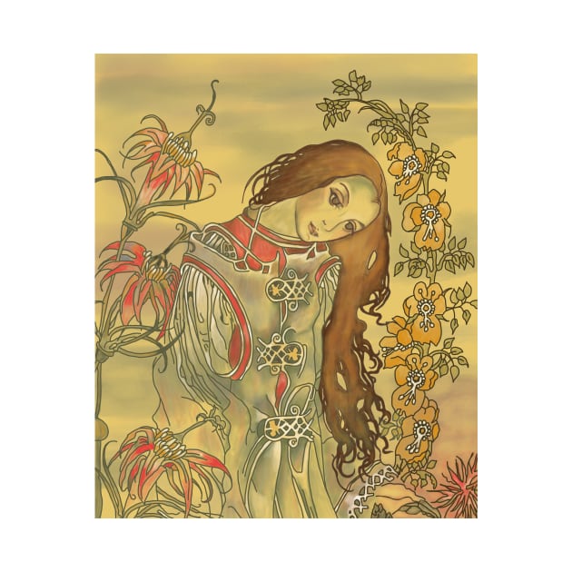 Pre-Raphaelite Girl 2 (yellow) by Soth Studio