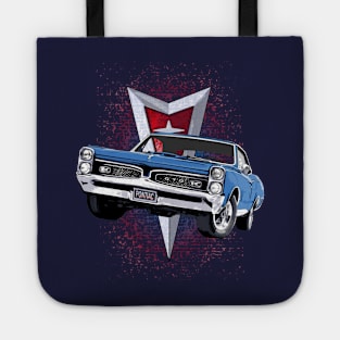 Blue 67 Pontiac GTO Tote