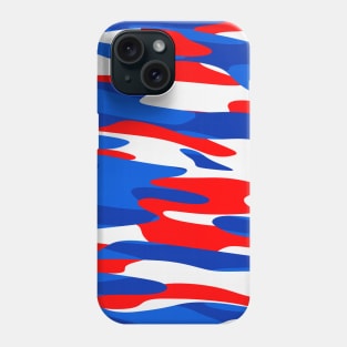 red white and blue camo 2 Phone Case