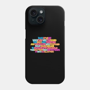 Funky Music Rhymes - Oldschool Graffiti Style Phone Case