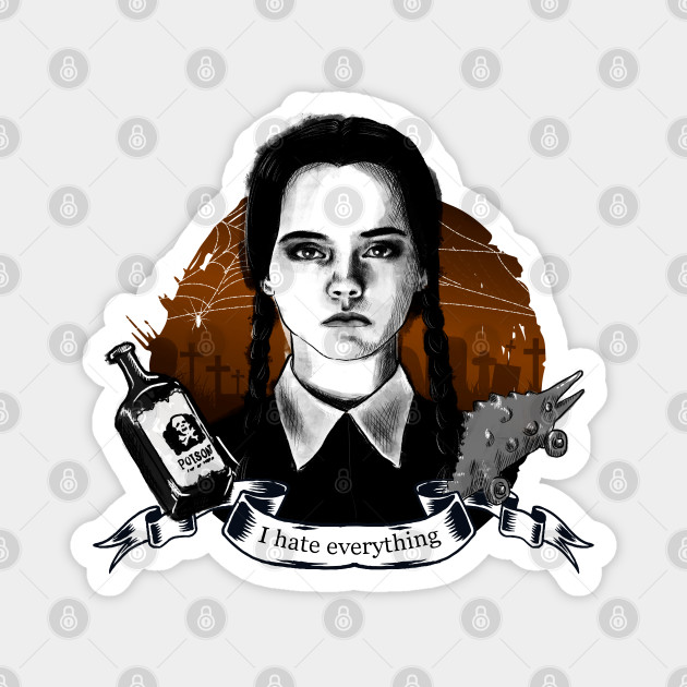 Wednesday Addams - Wednesday Addams - Magnet | TeePublic