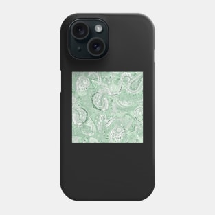 Light Green Paisley Pattern Phone Case