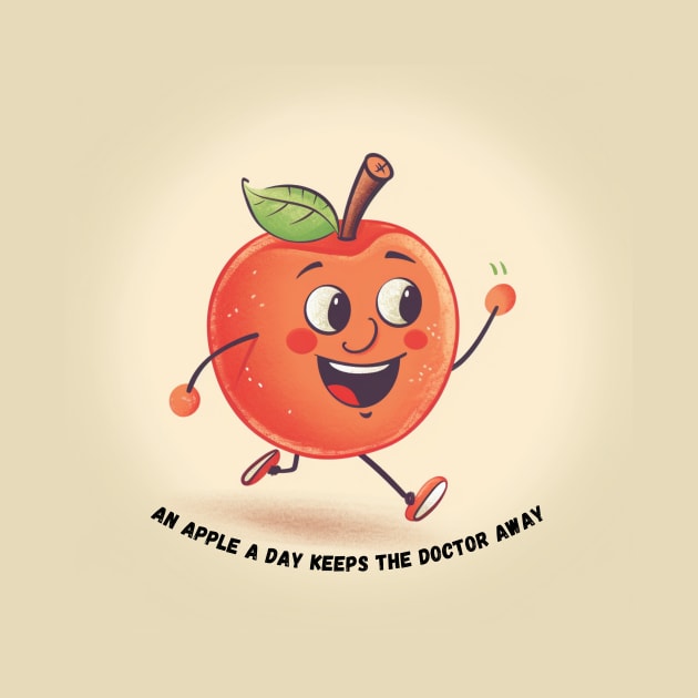 An apple a day keeps the doctor away by bigmomentsdesign