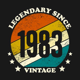 Legendary since 1983 vintage birth year gift T-Shirt