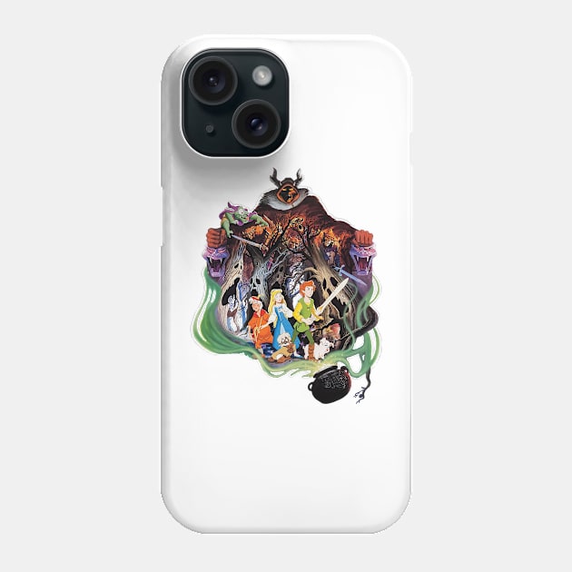 Black Cauldron Movie Poster Transparent Background Phone Case by bwoody730