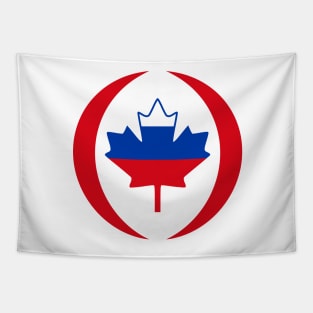 Russian Canadian Multinational Patriot Flag Series Tapestry