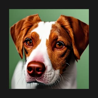 Brittany Spaniel dog portrait T-Shirt