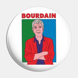 Anthony Bourdain Pop Art Original Design Pin