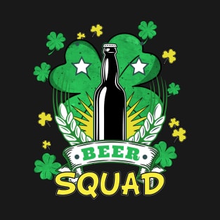 St Patrick's Day Beer Squad Drinking Teams T-Shirt