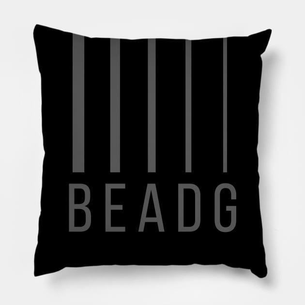 Bass Player Gift - BEADG 5 String Bass Guitar Pillow by Elsie Bee Designs