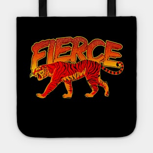 Retro Fierce Tiger Tote