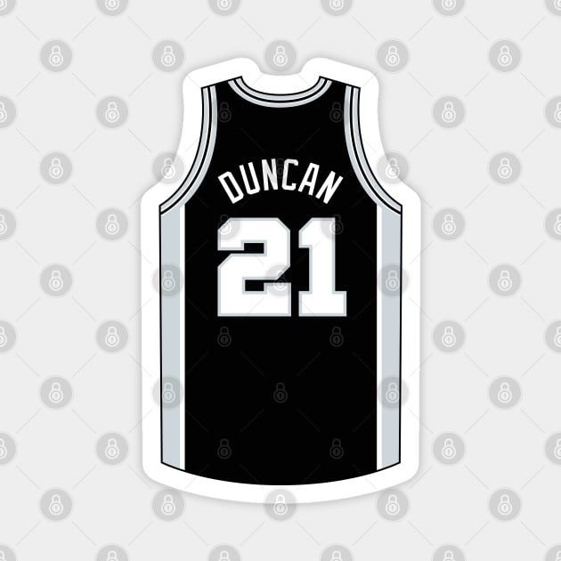 Tim Duncan San Antonio Jersey Qiangy Magnet by qiangdade