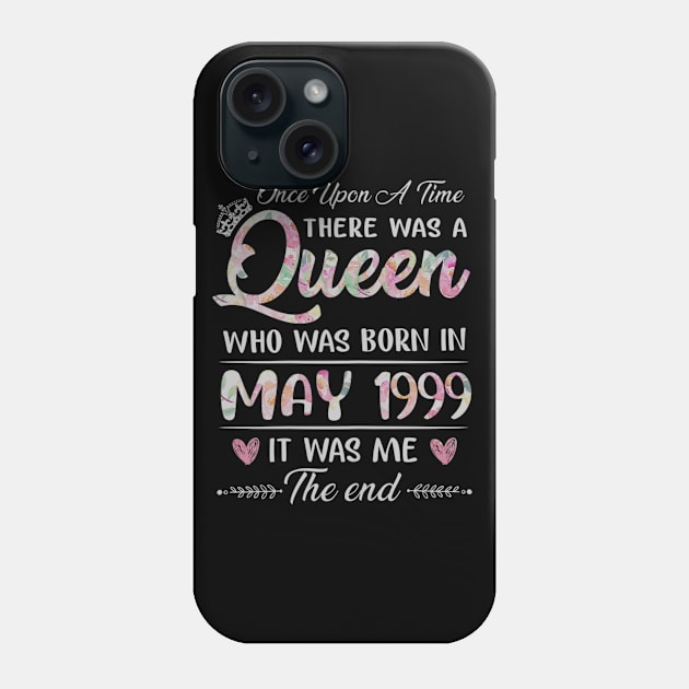 Girls 21th Birthday Queen May 1999 21 Years Old Phone Case by daylightpombo3