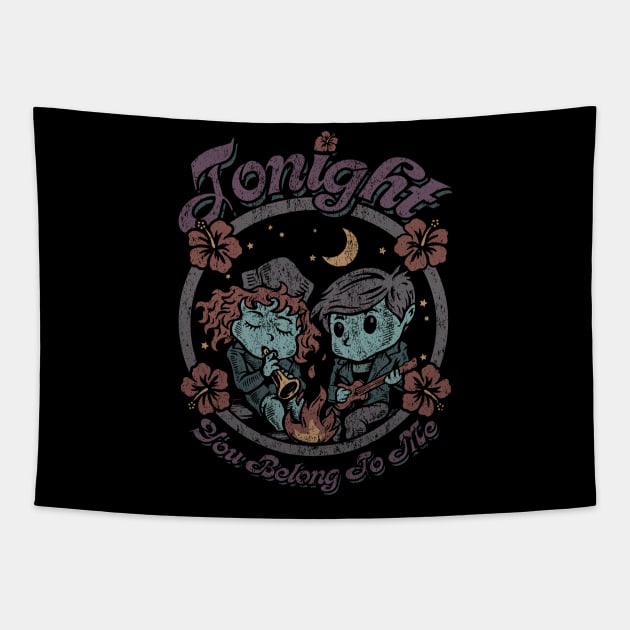 "TONIGHT YOU BELONG TO ME" Tapestry by joeyjamesartworx