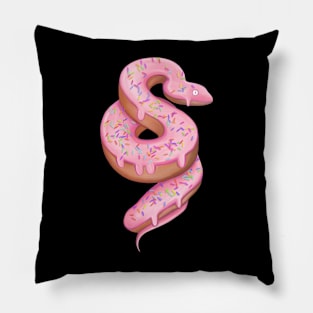 Pink Snake doughnut Pillow