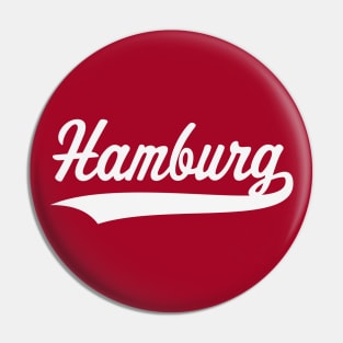 Hamburg (Freie Und Hansestadt / White) Pin