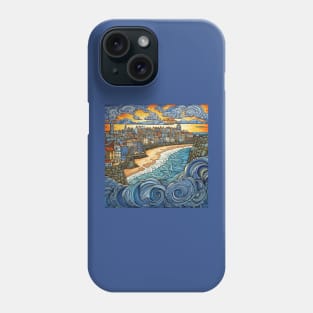 Swirling Sunrise at Newquay Phone Case