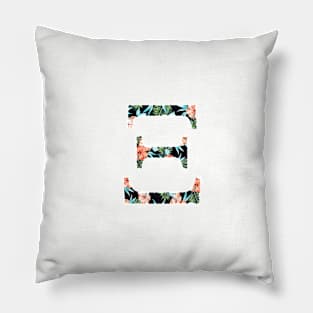 XI Floral Greek Letter Design Pillow