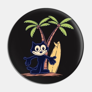 felix the  cat surf summer vacation Pin