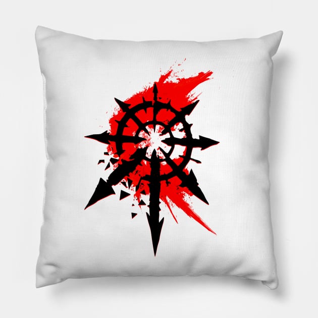 Blood Chaos Star Pillow by Helgar