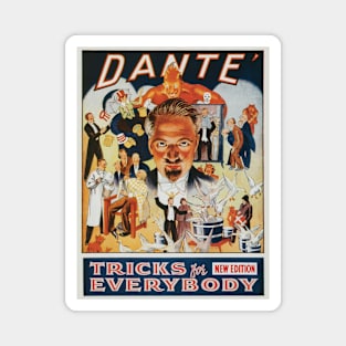 Vintage Magic Poster Art, Dante, Tricks for Everybody Magnet