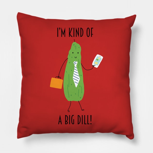 Big Dill Pillow by coryreid_illustration