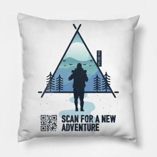 Scan For Adventure Pillow