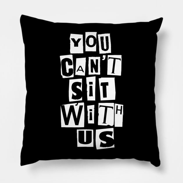 Sit With Us Pillow by InsomniackDesigns