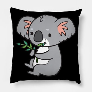 Koala - eating eukaliptus Pillow