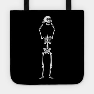 Skeleton Lifting His Head Tote