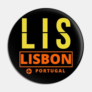 LIS - Lisbon airport code Pin