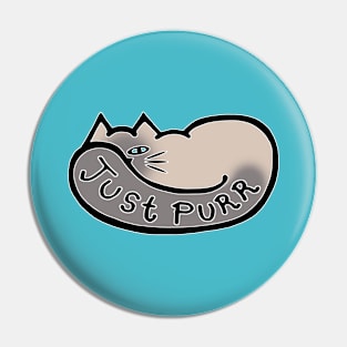 JUST PURR, Siamese Cat Pin