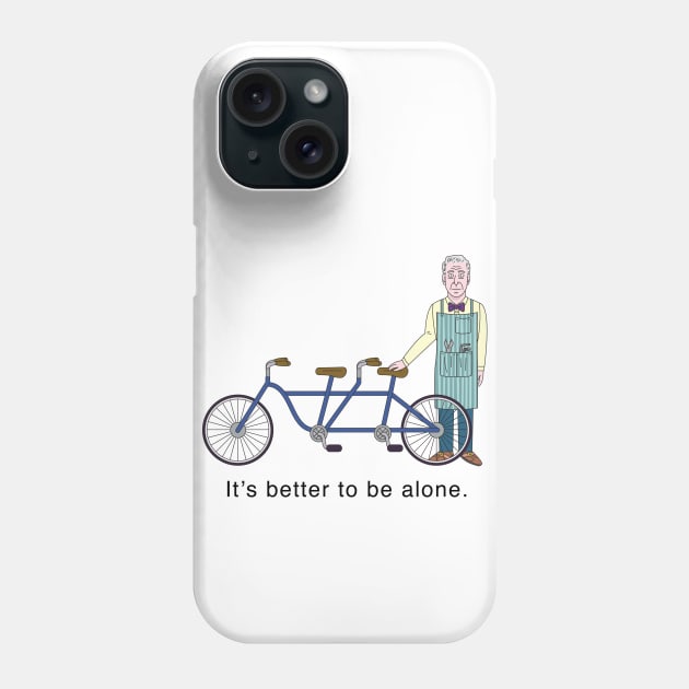 JD Salinger's Tandem Bicycle Phone Case by arterikas