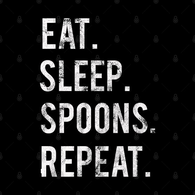 Eat Sleep Spoons Repeat by familycuteycom