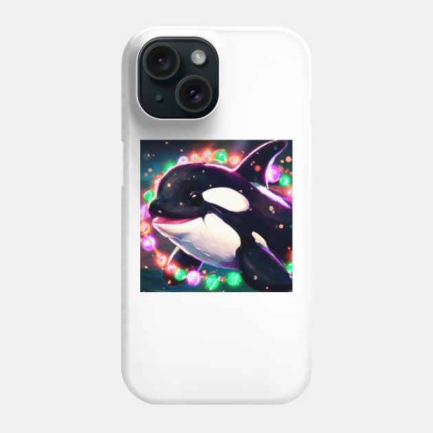 Cute Orca Drawing Phone Case by Play Zoo