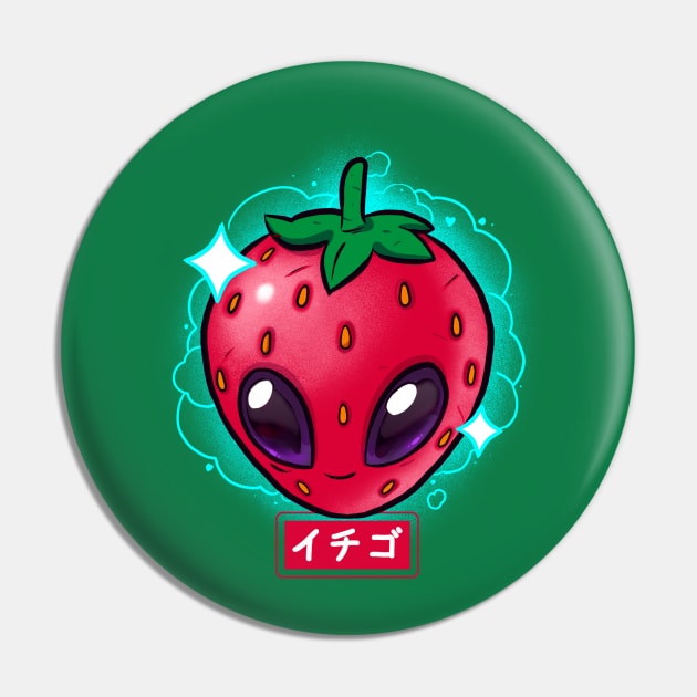 Spacial Flavor- Strawberry Pin by Teeny Space