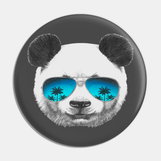 Cool Panda wearing sunglasses Pin by Teezer79