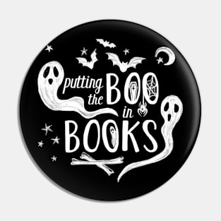 Putting the Boo in Books Pin