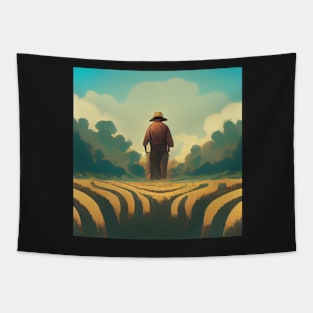 Farmer | Comics style Tapestry