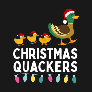 Christmas Quackers Cute Matching Christmas Family T-Shirt