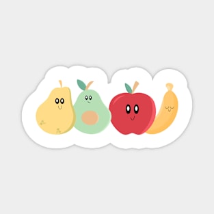 Cute Fruit Banana Apple Pear Avocado Magnet