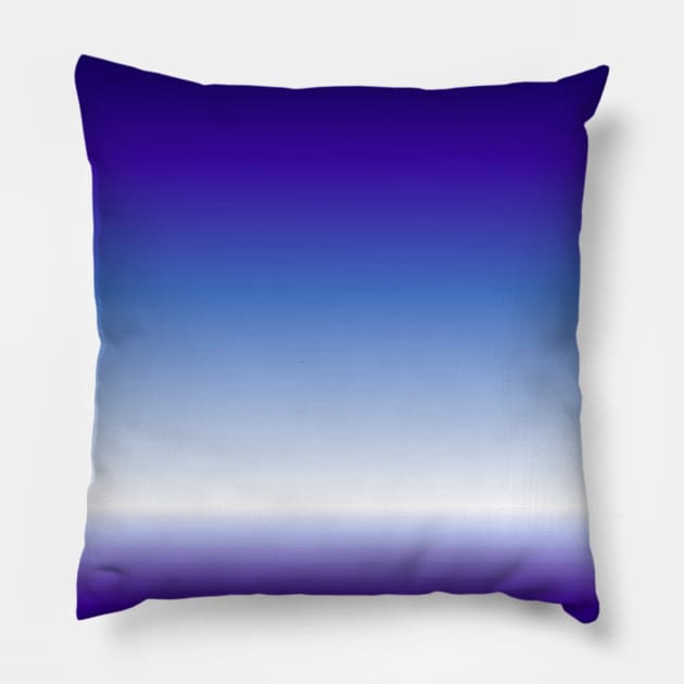 preppy girly trendy abstract royal blue purple ombre Pillow by Tina