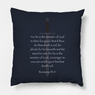 Romans 13:4 Pillow