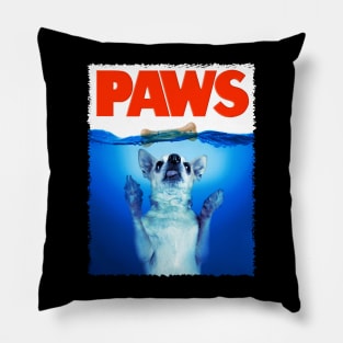 Chihuahua PAWS Pocket-Sized Pals, Tee Triumph for Dog Lovers Pillow