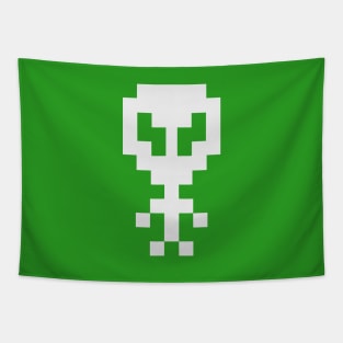 Pixel Space Alien Tapestry