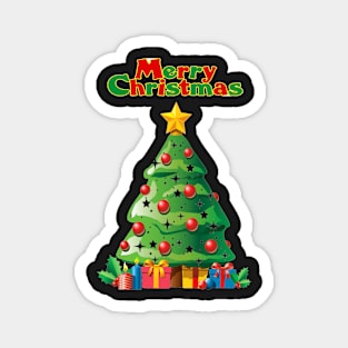 Merry Christmas tree 1 Magnet