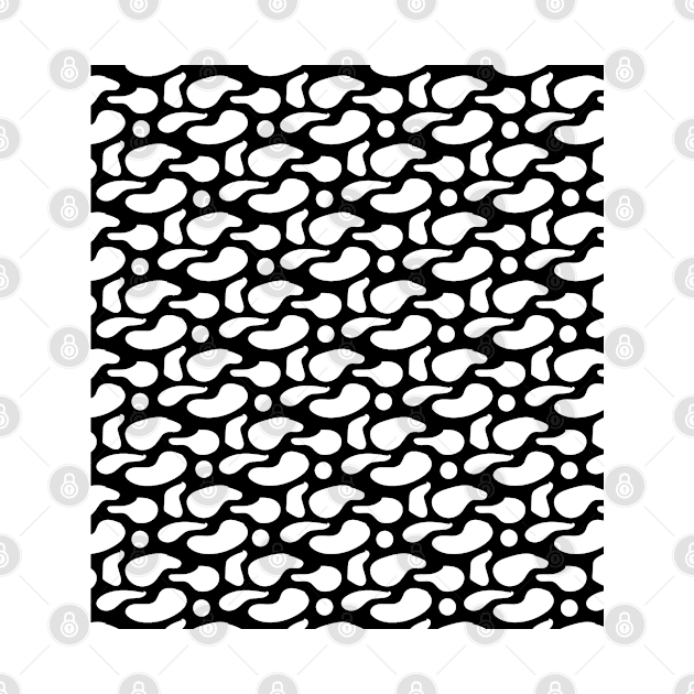 Black and white abstract pattern by Spinkly