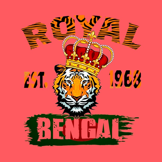 cincinnati bengal football since 1968.retro vintage. by nowsadmahi