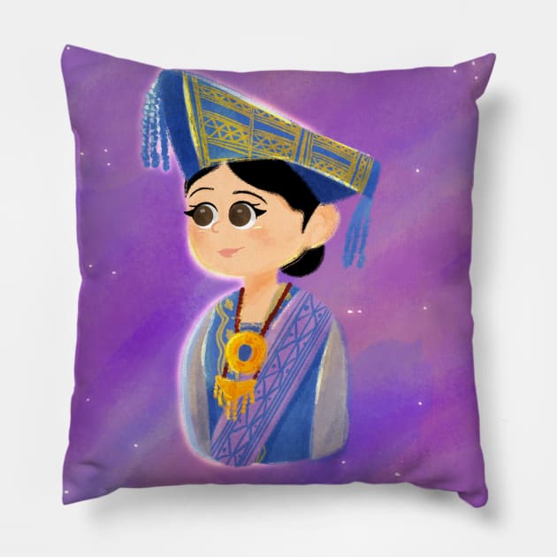 Minang Girl by xoalsohanifa Pillow by xoalsohanifa